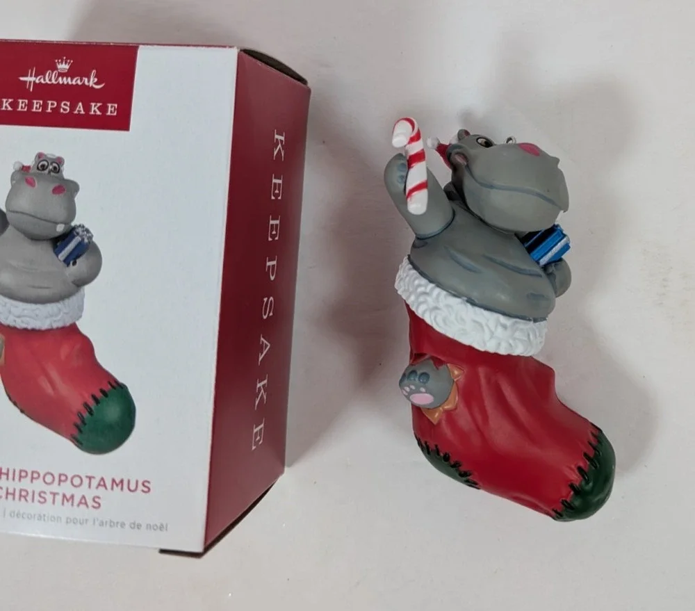 2022 Hallmark I Want A Hippopotamus For Christmas Keepsake Tree Ornament MIB